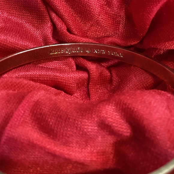 Kate Spade Stop and Smell The Roses Gold Bangle Bracelet - Picture 2 of 5